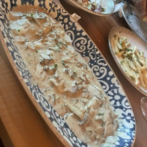 Ravioli relleno de espinaca y ricotta