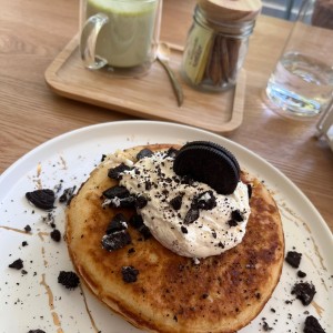 Pancakes de oreo, super rico 