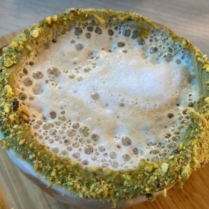 Capuccino de pistacho