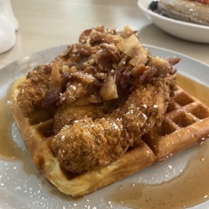 Chicken and waffles