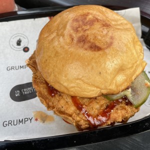 The boss kimchi sandwich - grumpy chicken