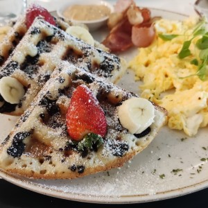 Waffles de oreo