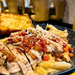 THREE CHEESE CHICKEN PASTA