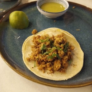 Taco de chorizo 