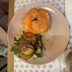 Smoked Salmon & Feta Bagel