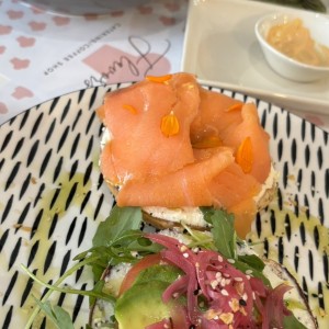 Smoked Salmon & Feta Bagel