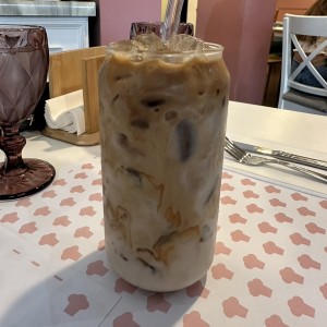 Iced latte con leche de avena 