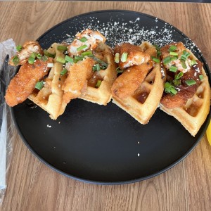 Chicken and waffles