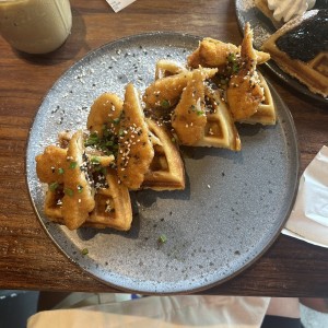 chicken and waffles