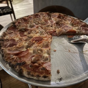 Meat lovers pizza