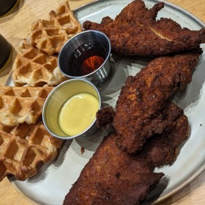 Chicken waffles