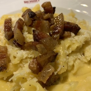 Pasta sin gluten alla carbonara 