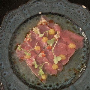 Tiradito de atun 