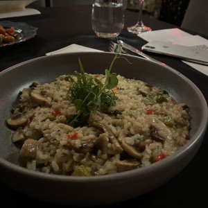 Arroz Meloso de Setas con Esparragos