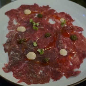 carpaccio de res