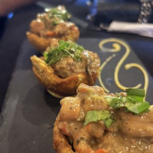 Patacones rellenos