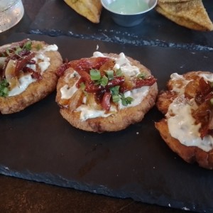 Torrijas con tasajo