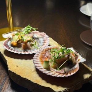 Ceviche de pulpo cortesia