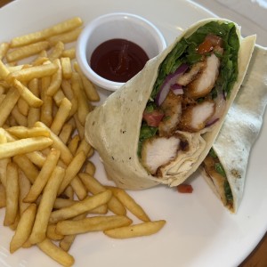 Wrap de pollo crispy