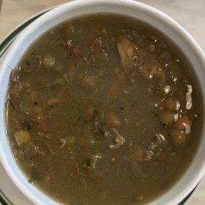 Sopa de Lentejas con Tocino