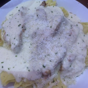 Asiago Tortelloni Alfredo With Grilled Chicken