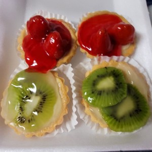 Tartaletas de Fresa y Tartaletas de Kiwi 