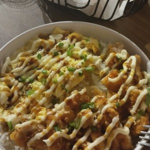 Chicken mayo rice bowl