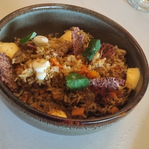 Arroz Salteado de Pato