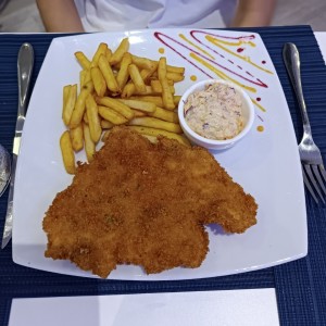 milanesa de pollo