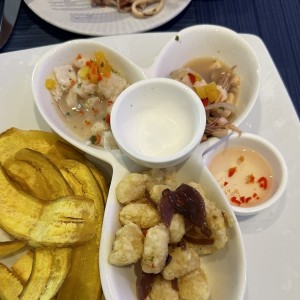 Trio de ceviches