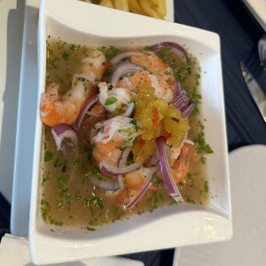 Ceviche de camarones