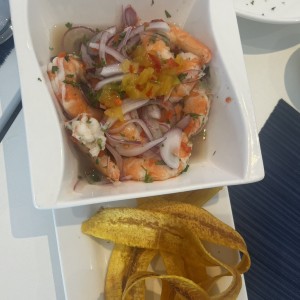 Ceviche de camarones