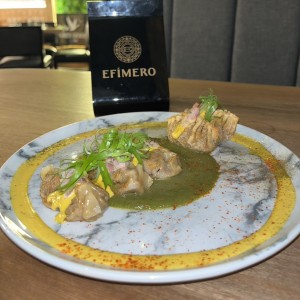 Gyozas de pato asado , uffff ni se imaginan lo buenas ?