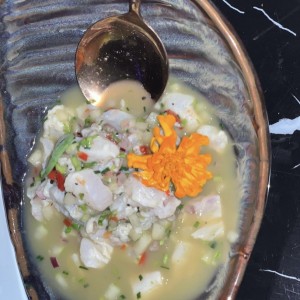 Ceviche de corvina