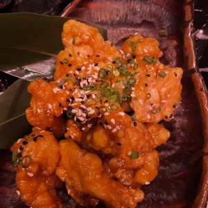 Pop corn orange chicken