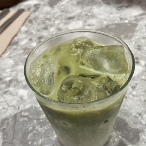 Matcha iced latte