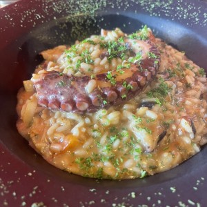 Risoto con pulpo