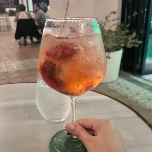 Gin tonic frutos rojos