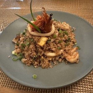 Arroz Chaufa con Mariscos 