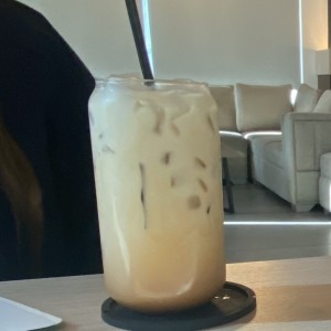 Iced caramel latte