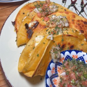 Tacos Gratinados con Camarones 