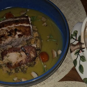 Pescado con arroz 