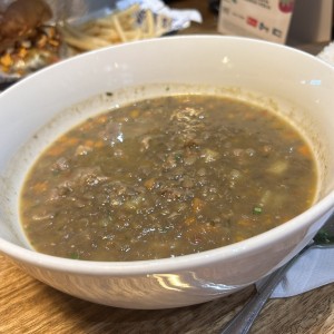 Sopa de lentejas