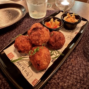 Bacalao en tempura de curry y coco 