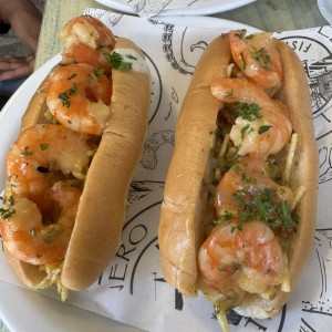 Hot dog de camarones 