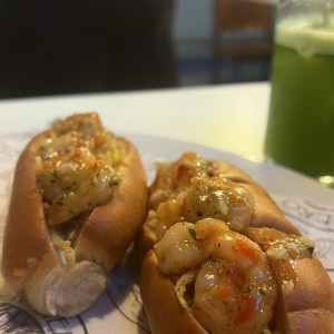 Hot dog de camarones