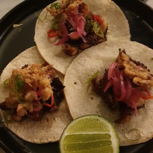 LOS TACOS DE PULPO