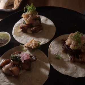 LOS TACOS DE PULPO