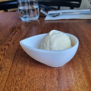 Helado de vainilla