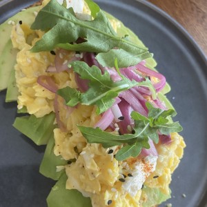 Avocado & Eggs Tartine